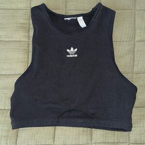 Adidas crop tank size small